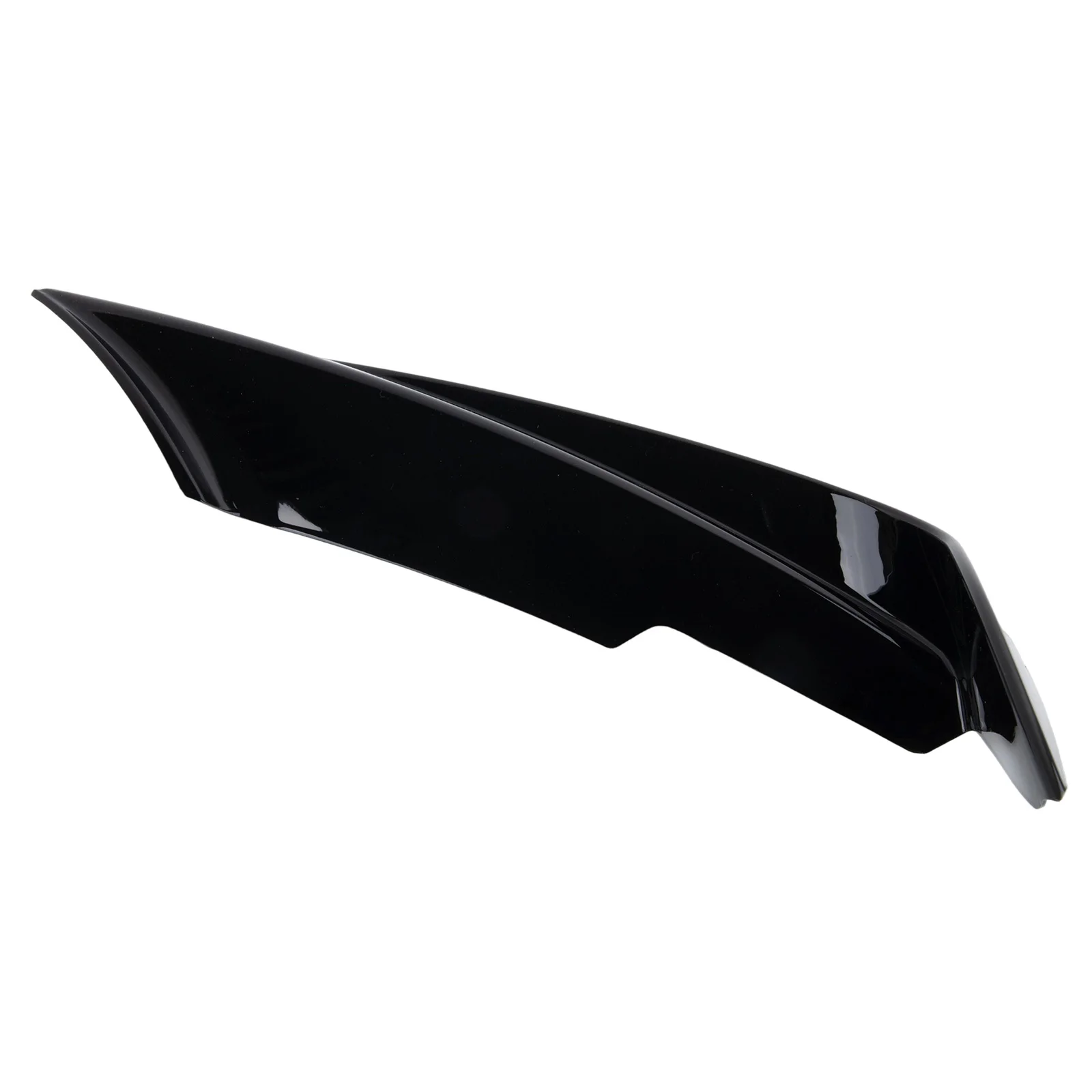 Auto Parts Upgrade Black Gloss Black Canards Practical Design Reliable Performance Wear-Resistant Material High Universality Fit