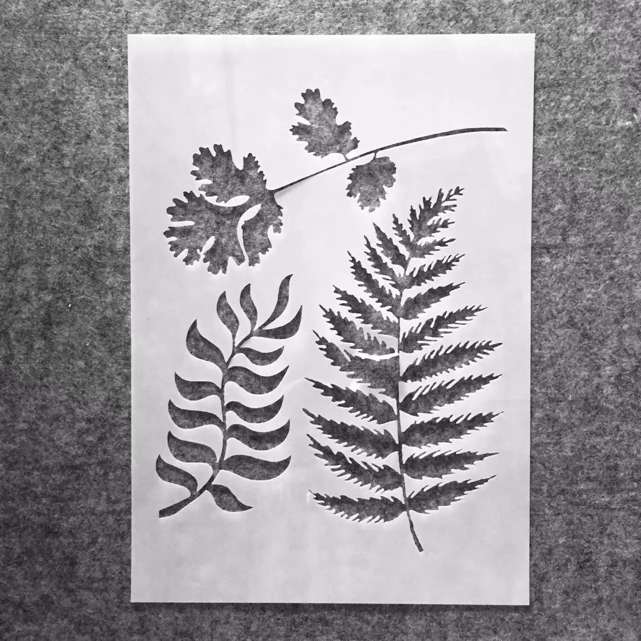 A4 29*21cm Plants Broad Leaves DIY Layering Stencils Wall Painting Scrapbook Coloring Embossing Album Decorative Template