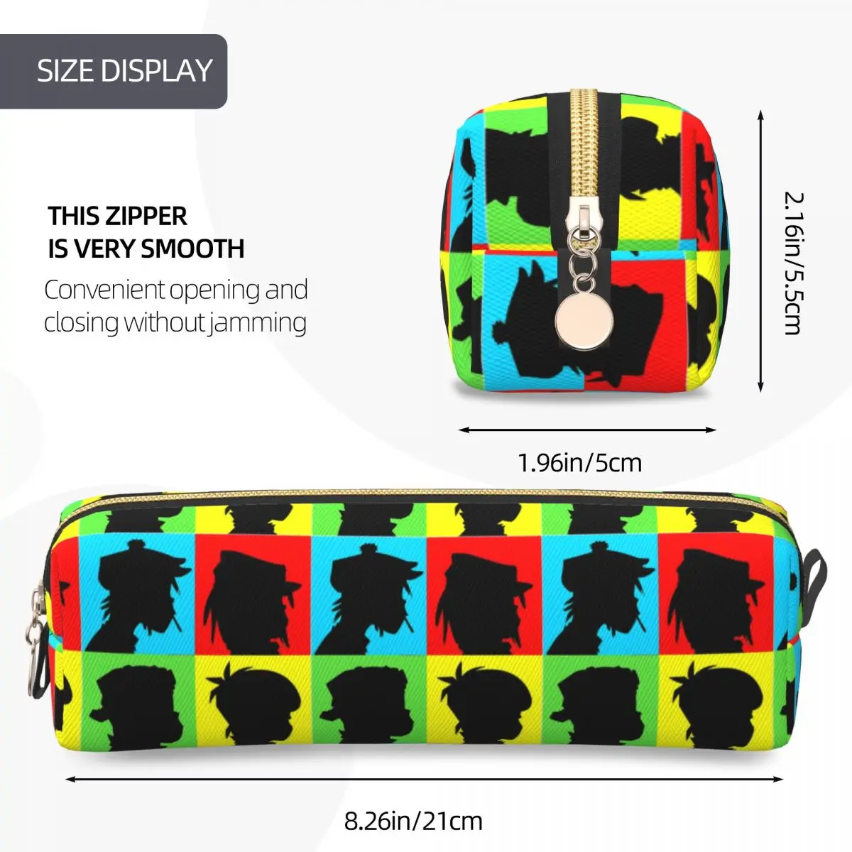 Пенал Angel Gorillaz, сумка-держатель для ручек в стиле рок, студенческая большая сумка для хранения школьных принадлежностей, подарки, пеналы