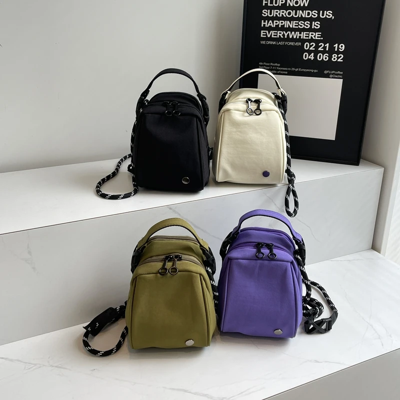 Nylon Solid Color 2024 Hot Selling Waist Packs Zipper Simple Casual Crossbody Bag Soft Versatile Commuting Women\'s Chest Bag