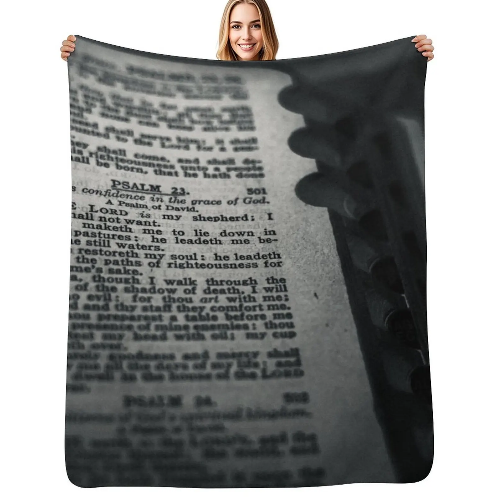 

Psalm 23 Throw Blanket Men's Soft Warm Throw Blanket for Couch