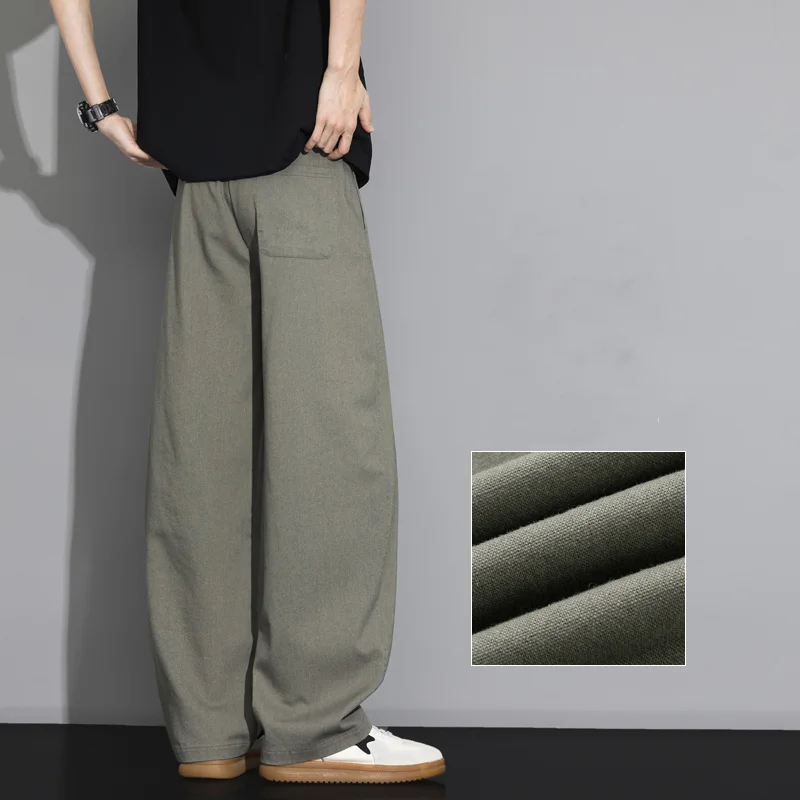 กางเกงผ้าลินินบางเบาใส่สบายสำห - Men Shoes Joggers บทวิจารณ์และราคา