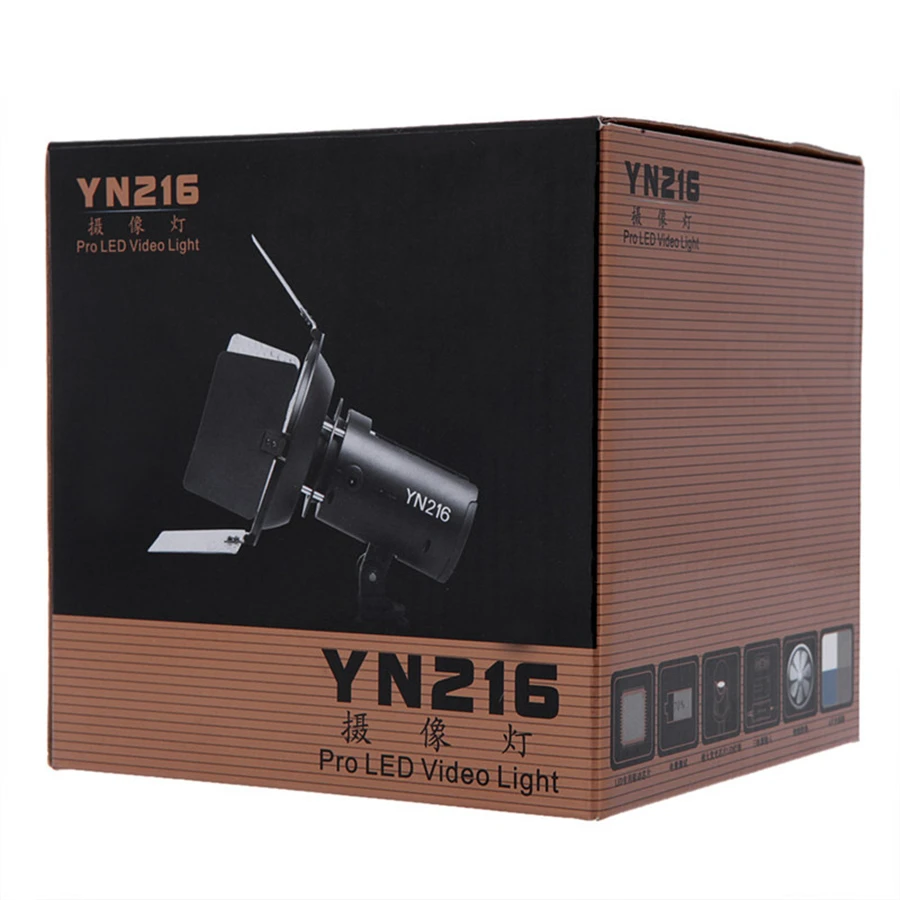 Hot YONGNUO YN216 3200K-5500K LED Video Light with 4 Color Plates for Canon DSLR    Video Light Photographic Light