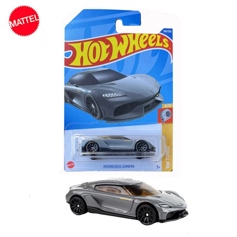 Original Mattel Hot Wheels C4982 Car 1/64 Diecast 138/250 Koenigsegg Gemera Vehicle Model Toys for Boys Collection Birthday Gift