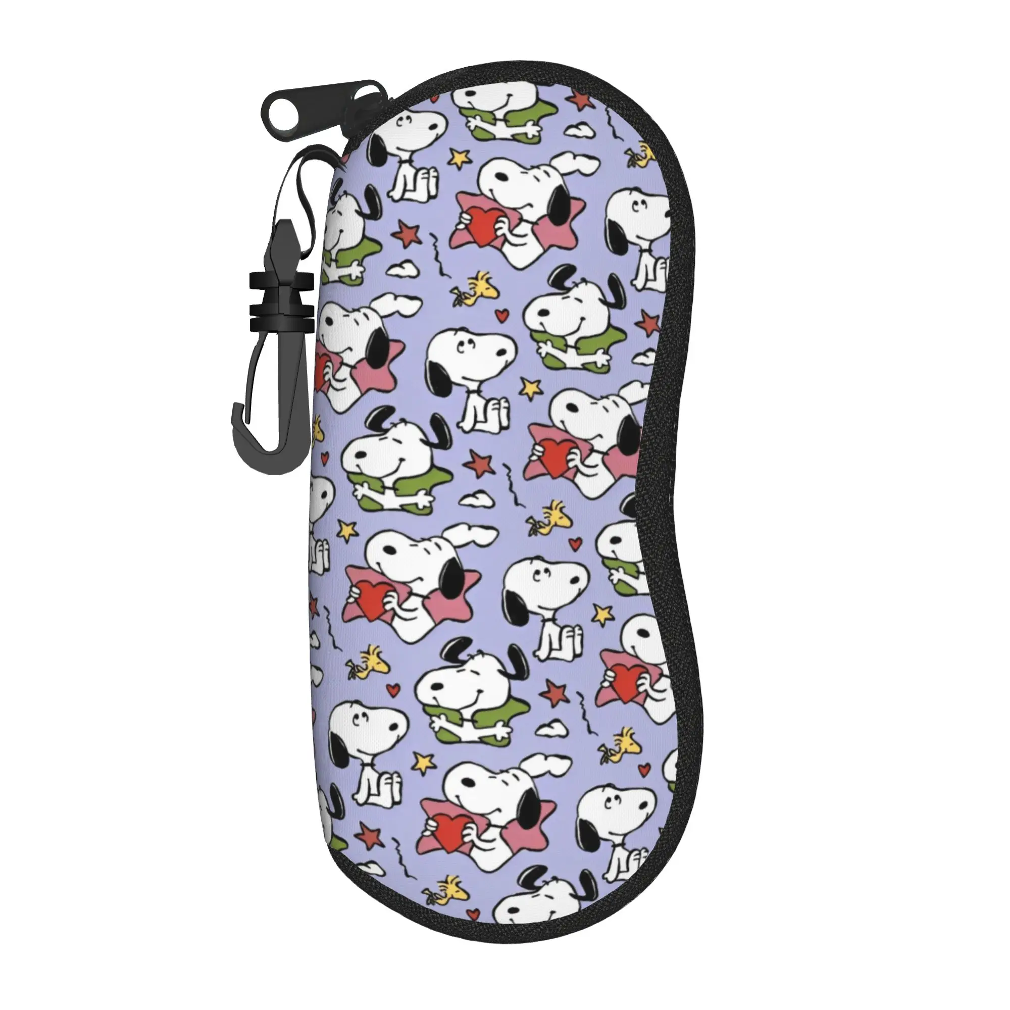 

Snoopys Woodstock Glasses Case Men Women Fashion Zipper Cartoon Glasses Storage Box Gift Eyeglasses Box