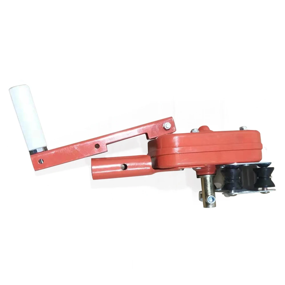 ونش كرنك يدوي قابل للطي للفيلم الدفيئة - ألومنيوم/فولاذ، أقصى طول لفة 262.47 قدم، ارتفاع 4.92 قدم، قفل ذاتي