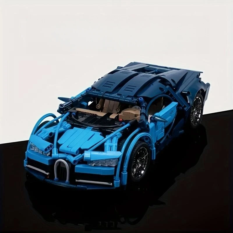 1408 PCS Mechanical blocks Racing Bugatti famous racing car models suitable for children and boys to assemble car toys