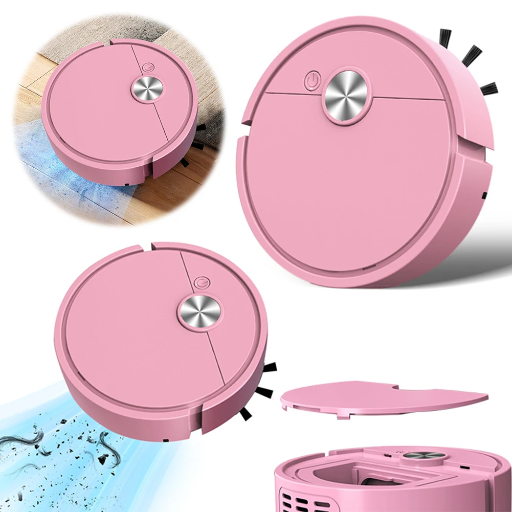 3 in 1 Robot Vacuum Rechargeable Vacuum Mop Robot Strong Suction Compact Cleaning Machine for Pet Hair Stubborn Dirt