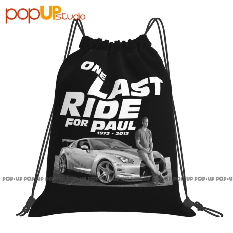 Dominic Toretto And Brian Oconner Fast And Furious P-175 Drawstring Bags Gym Bag Print Shopping Bag