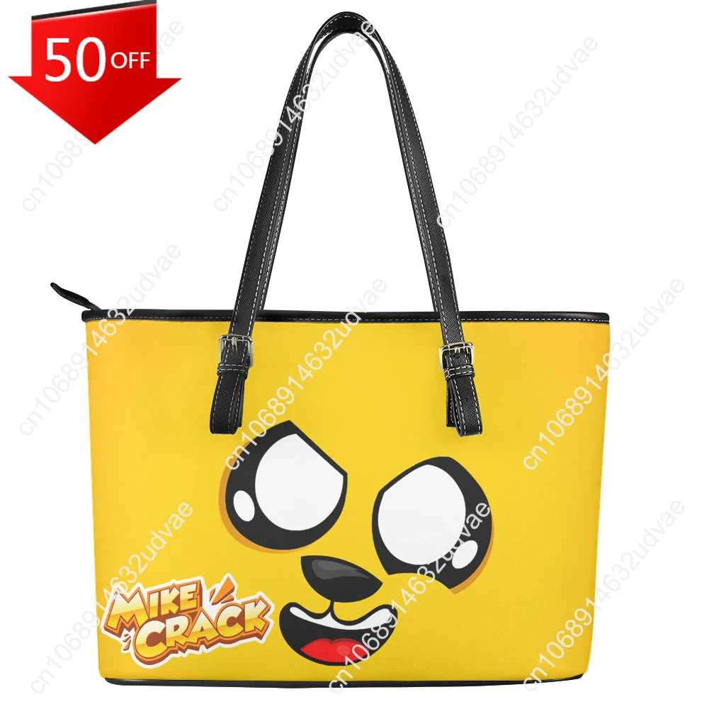 

Mikecracks Handbag Womens Mens Personalized Tote Bag Fashion Shoulder Bag Business Commuter Leather Purse Grocery Bag Gift