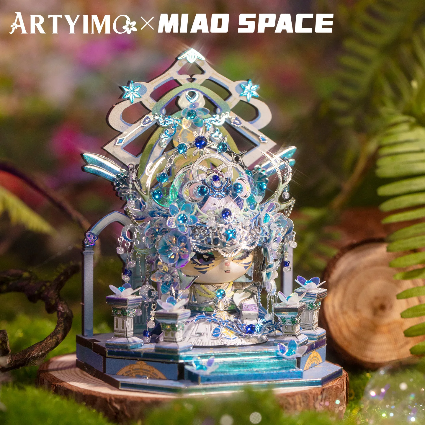 MU Artemis MIAO 3D Metal Puzzle DIY Assembly Kit, Brain Teaser, Office Decor, Birthday Christmas Halloween Gift, Collectible