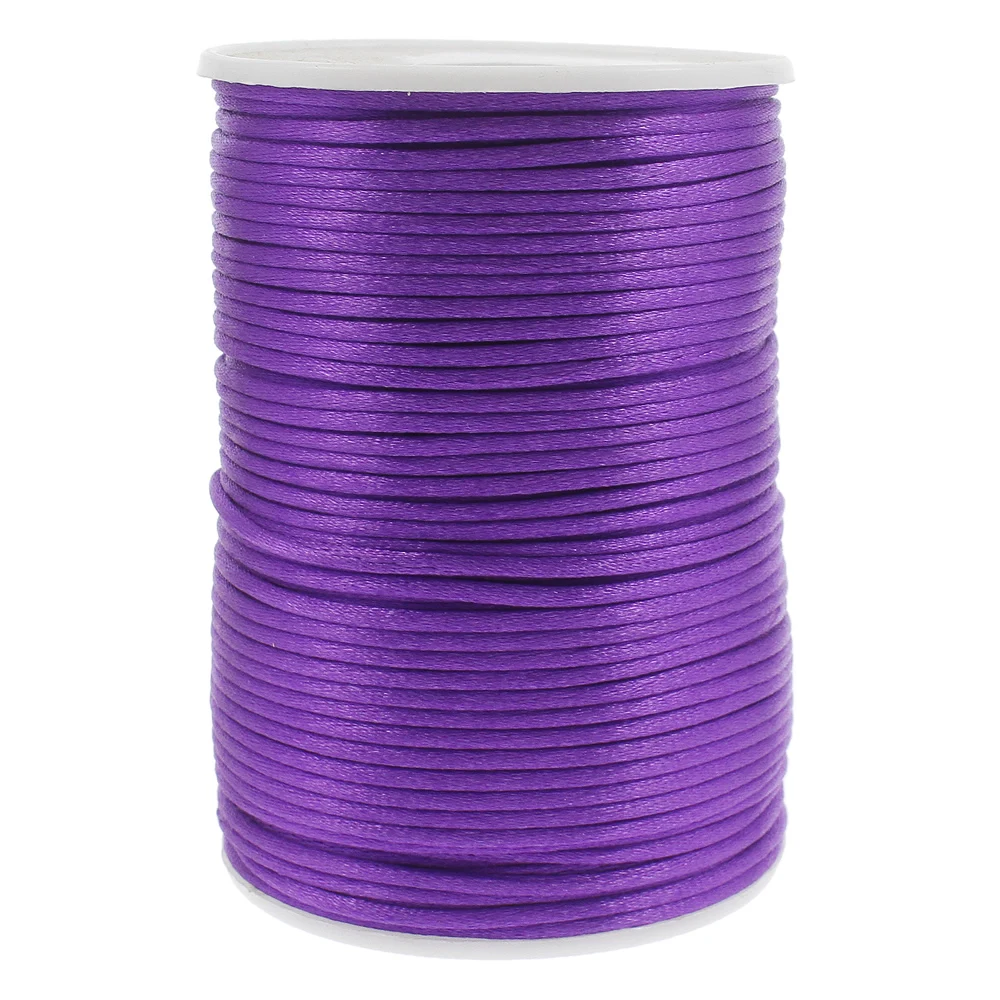 100m 2mm Nylon Cord Thread Chinese Knot Macrame Cord Plastic String Strap DIY Rope Beads Necklace European Bracelet  Making