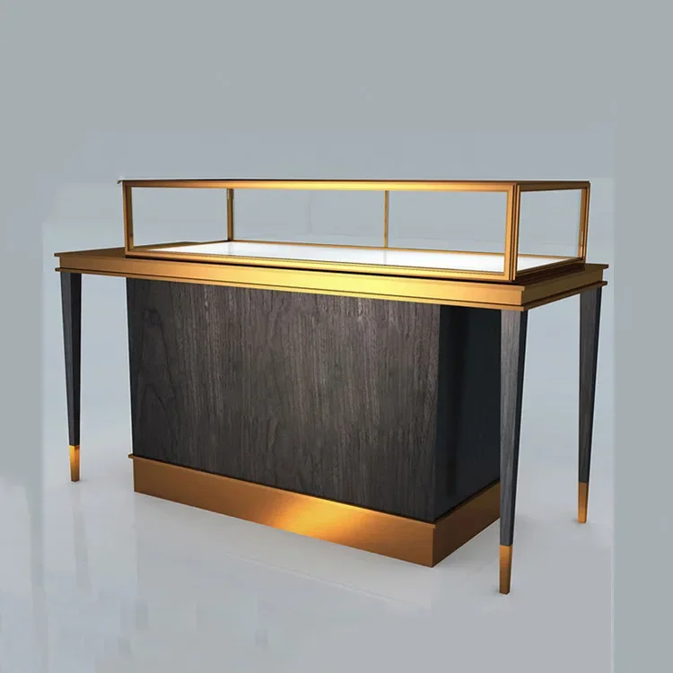 High end Tempered Glass Luxury Jewelry Display Showcase