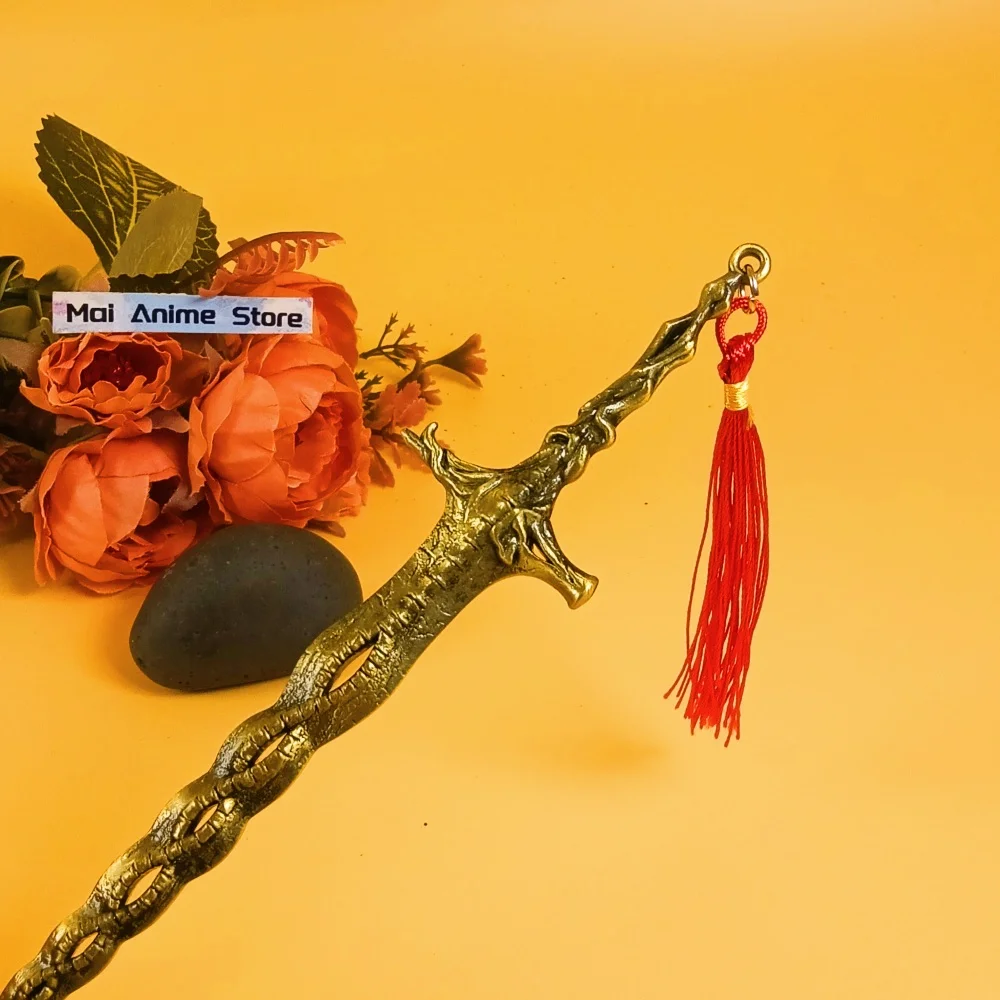 8.6 بوصة معدنية Elden كاتانا ديكور أنيمي النينجا سكين شفرة السيف الصغيرة الصلب كاتانا الحقيقية الأصلي الساموراي صابر لعبة غير حادة هدية #3