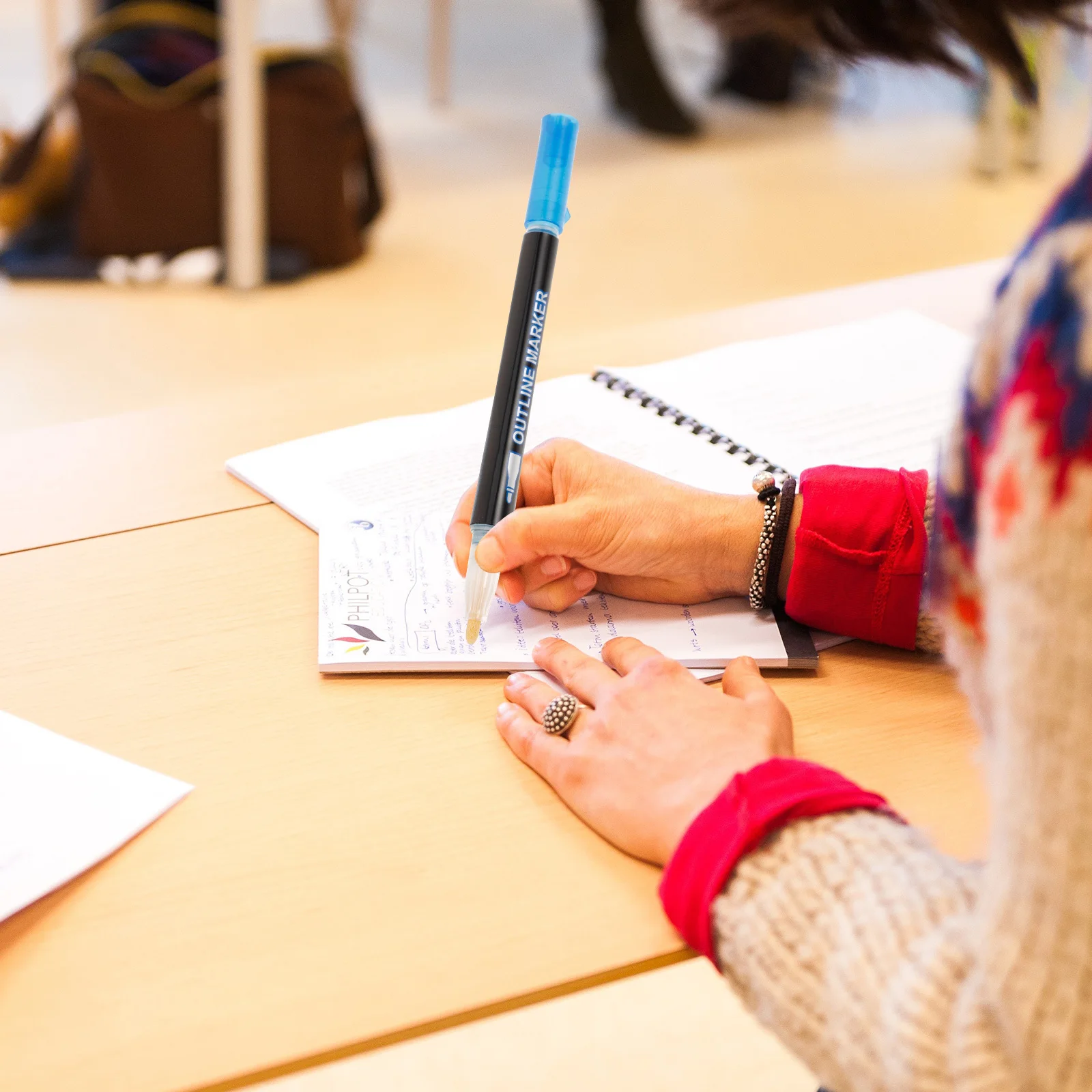 

24 шт. блестящие маркеры, двухлинейные цветные маркеры для школьного обучения, мелирование, чтение заметок, набор маркеров