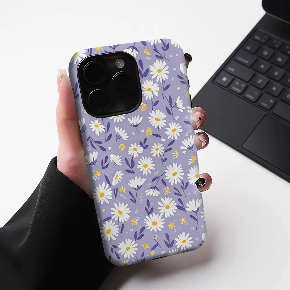 Lavender Daisy & Bee IPhone17 Must for Magnetic Phone Case for IPhone 17 16 15 14 13 Pro Max Plus Single Double-layer Tough Case