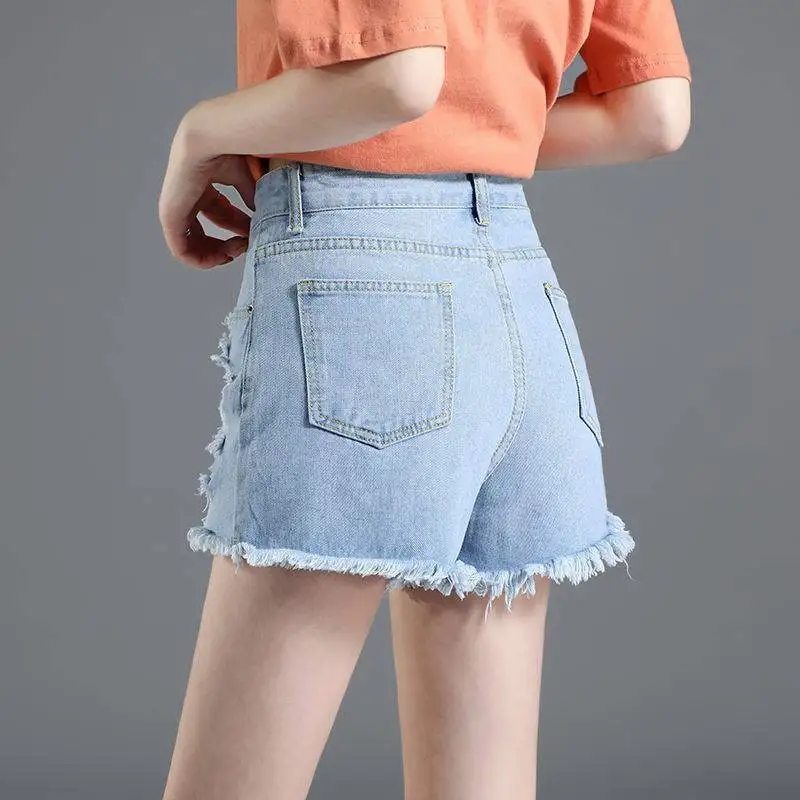 Womens Shorts Ripped Denim Sexy Short Pants For Women To Wear Graphic Jeans Mini Low Price Summer XL Fashion Offer Original Hot