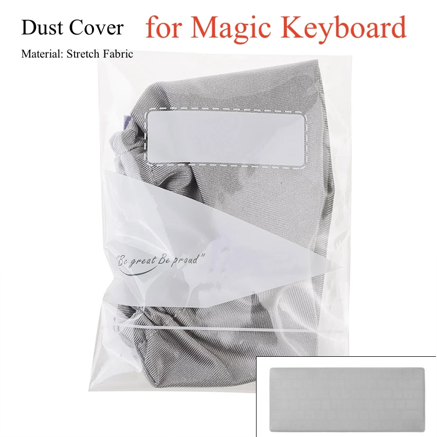 

Silver-gray Wireless Keyboard Dust Cover for Magic Keyboard Elastic Band Protective Case Keyboard Accessories