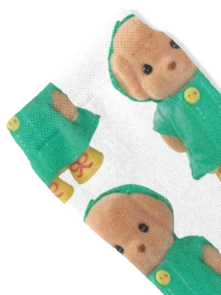 puppy in raincoat calico critter Socks Heating sock retro Stockings man Stockings Socks Ladies Men's