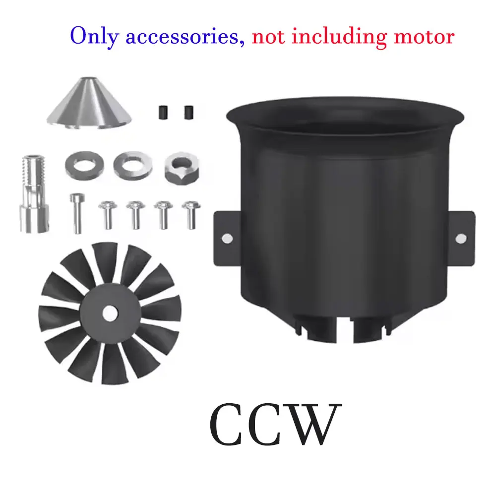 QX-MOTOR 70 mm EDF QF3027 1100KV 2200KV 12 bladen kanaalventilator CW CCW met borstelloze motor voor RC helikopter drone onderdelen met vaste vleugels