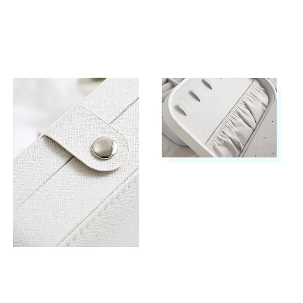 Jewelry Storage Box Portable Organizer for Necklaces Rings Earrings Women Girls Travel Small Container Display