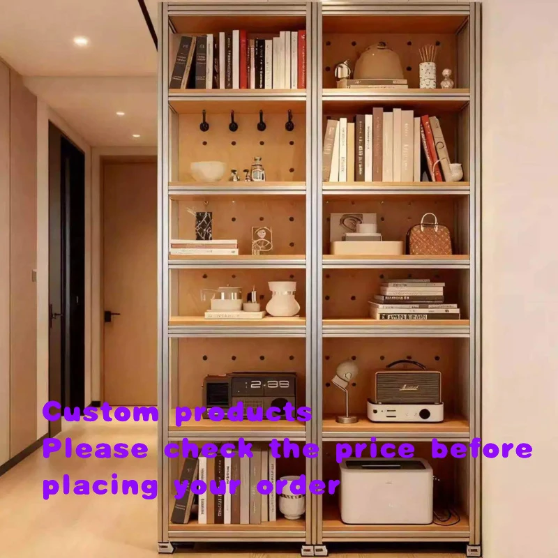 custom.Birch Multi-Functional Aluminum Profile Modern Custom Multi-Tier Display Storage Cabinet Marine Plywood Shelves Home Furn