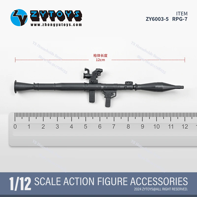 ZYTOYS ZY6003 1/12 الجندي ثابت نموذج ملحقات المسدس MP7/AK74M/SVDS/SVD/RPG-7/FIM-92 ألعاب حساسة غير وظيفية لشخصية 6 "الشكل #4