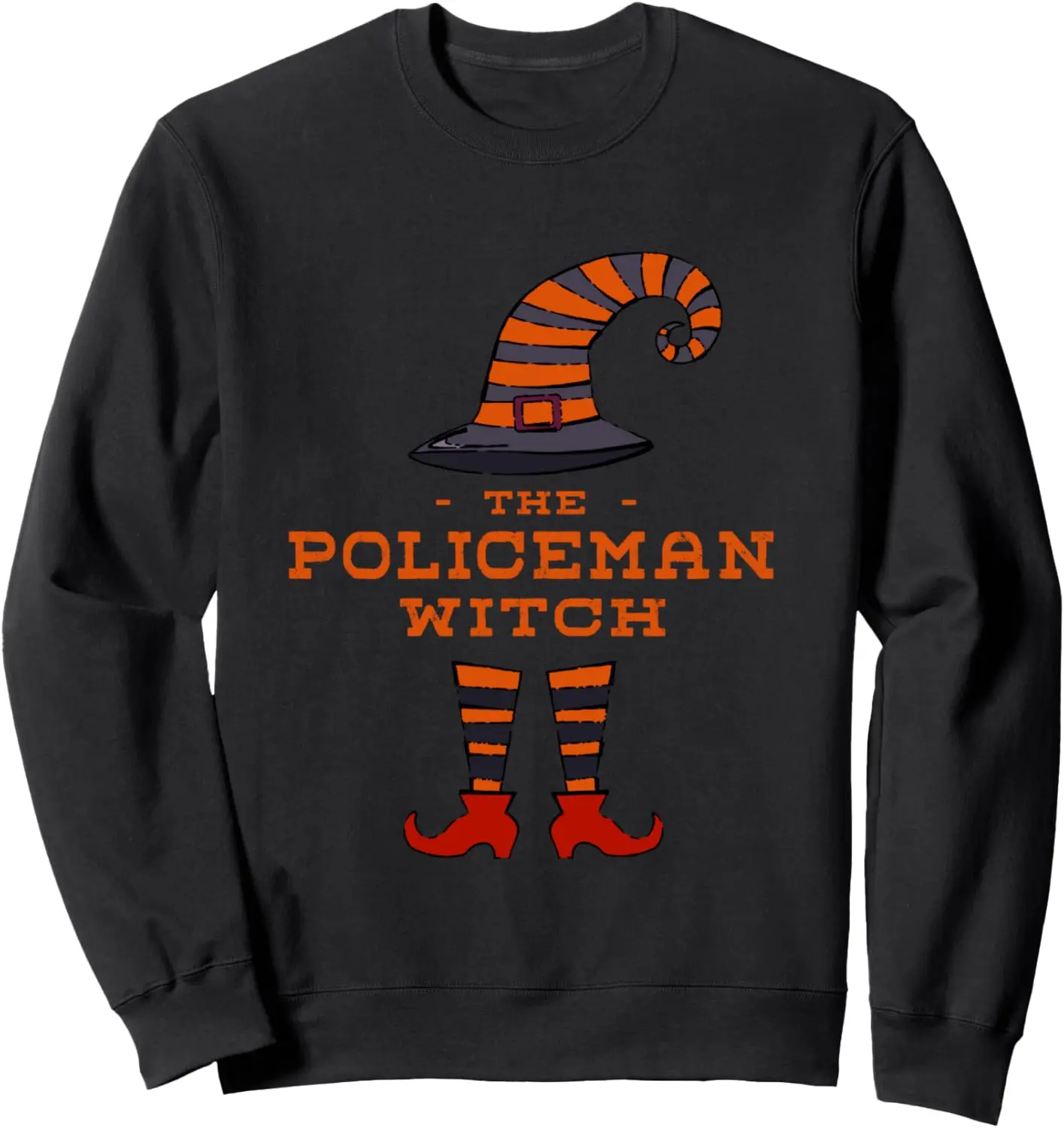 The Policeman Witch Police Officer Halloween Cops Scary Sweatshirt