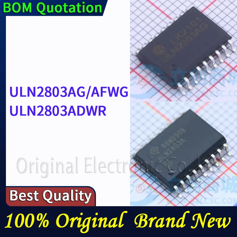 

5 шт./лот ULN2803AG ULN2803AFWG ULN2803ADWR В наличии Оригинальные высококачественные компоненты