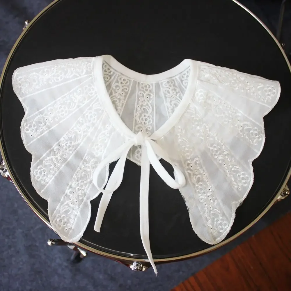 

Новый корейский накладной воротник, женский воротник рубашки, декоративный галстук, полые съемные аксессуары для искусственного воротника