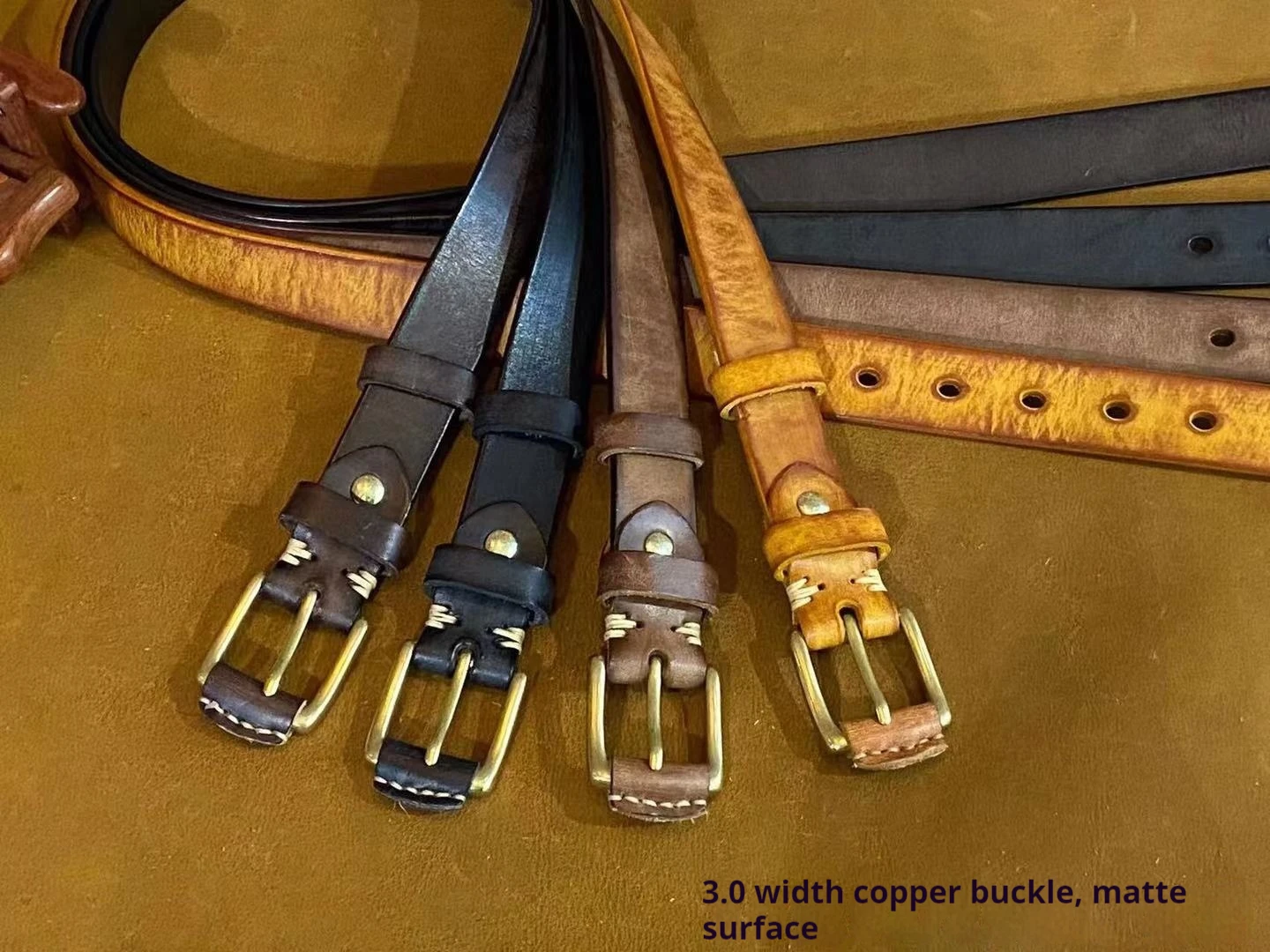 Cinturón vaquero que combina con todo, capa de cabeza estrecha de cuero vaquero, decoración de piel de vaca pura con abrigo y falda, cinturón anudado