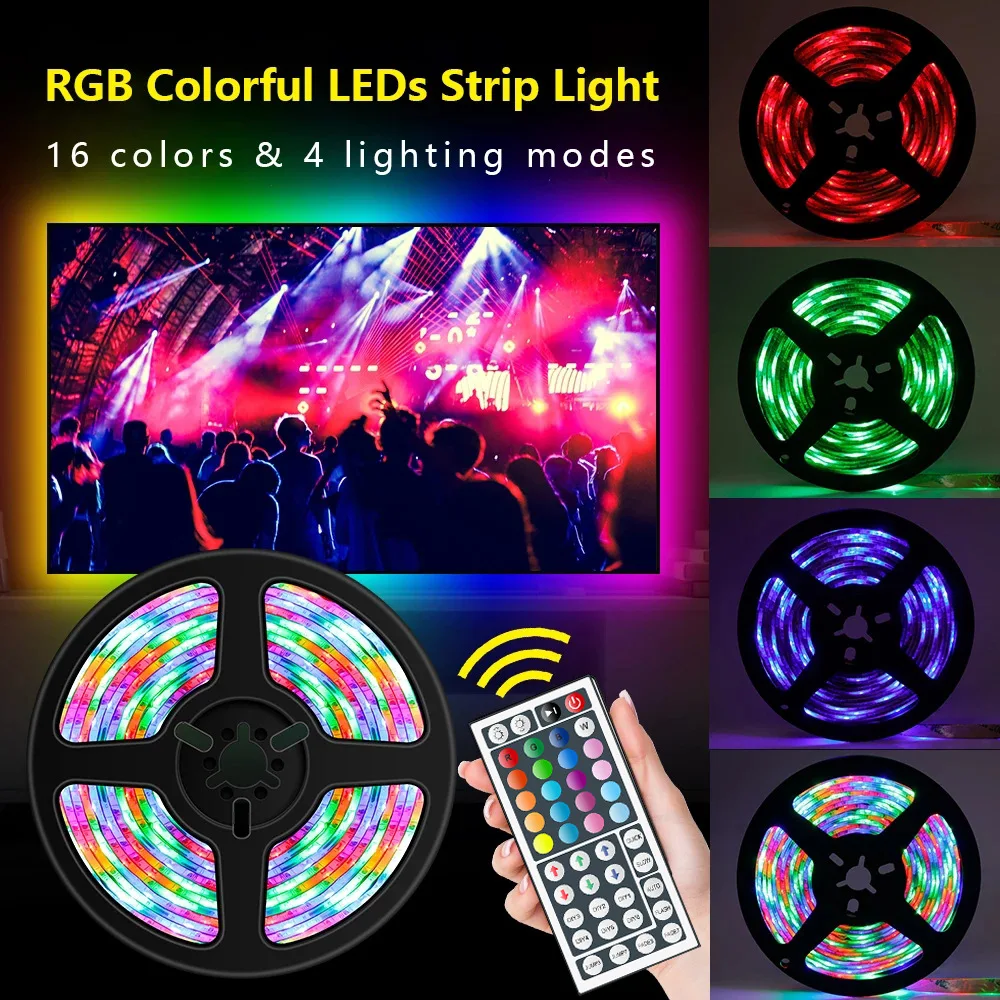 led strip light 10m waterproof 3528RGB set running water strip +44 keys controller