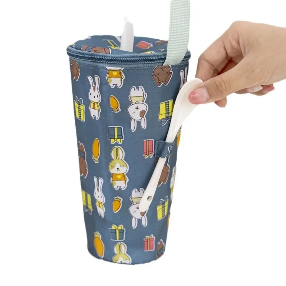 Portable Milk Tea Tote Bag Heat Preservation Bag Eco-friendly Handbag Carrying Insulated Cup Cover Umbrella Bag Handheld Bag - Detail 1