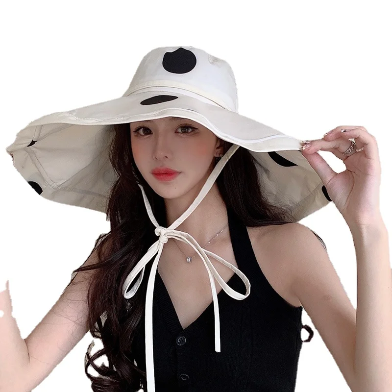 

YY Women's Summer Sun Protection Ultraviolet-Proof Sun Hat Beach Sun Hat Sun Cover Face