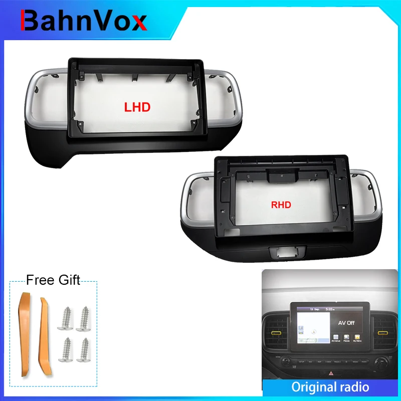 9 inch Android Car Radio frame for Hyundai Venue 2019 - 2022 2din Stereo GPS Fascia bezel Panel Adapter wire harness