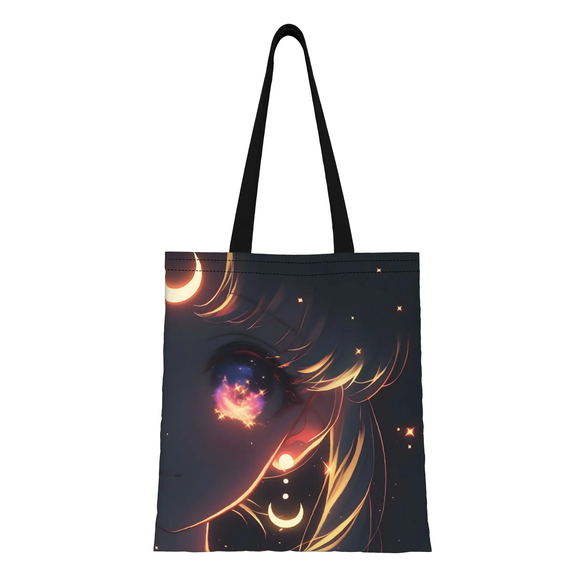 

1PC Eye Art Sailor Moon Canvas Tote Bag Perfect for Shopping & Personal Use Great Gift