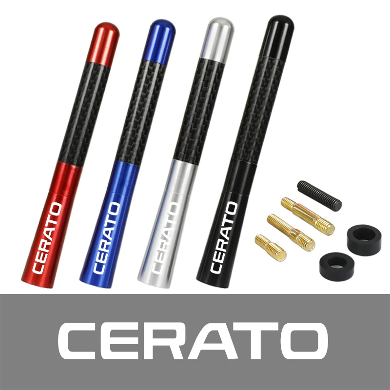 12cm Carbon Fiber Car Radio Antenna For KIA Cerato k3 Cerato 2 Cerato 3 2011 2018 2019 Accessories Car Styling