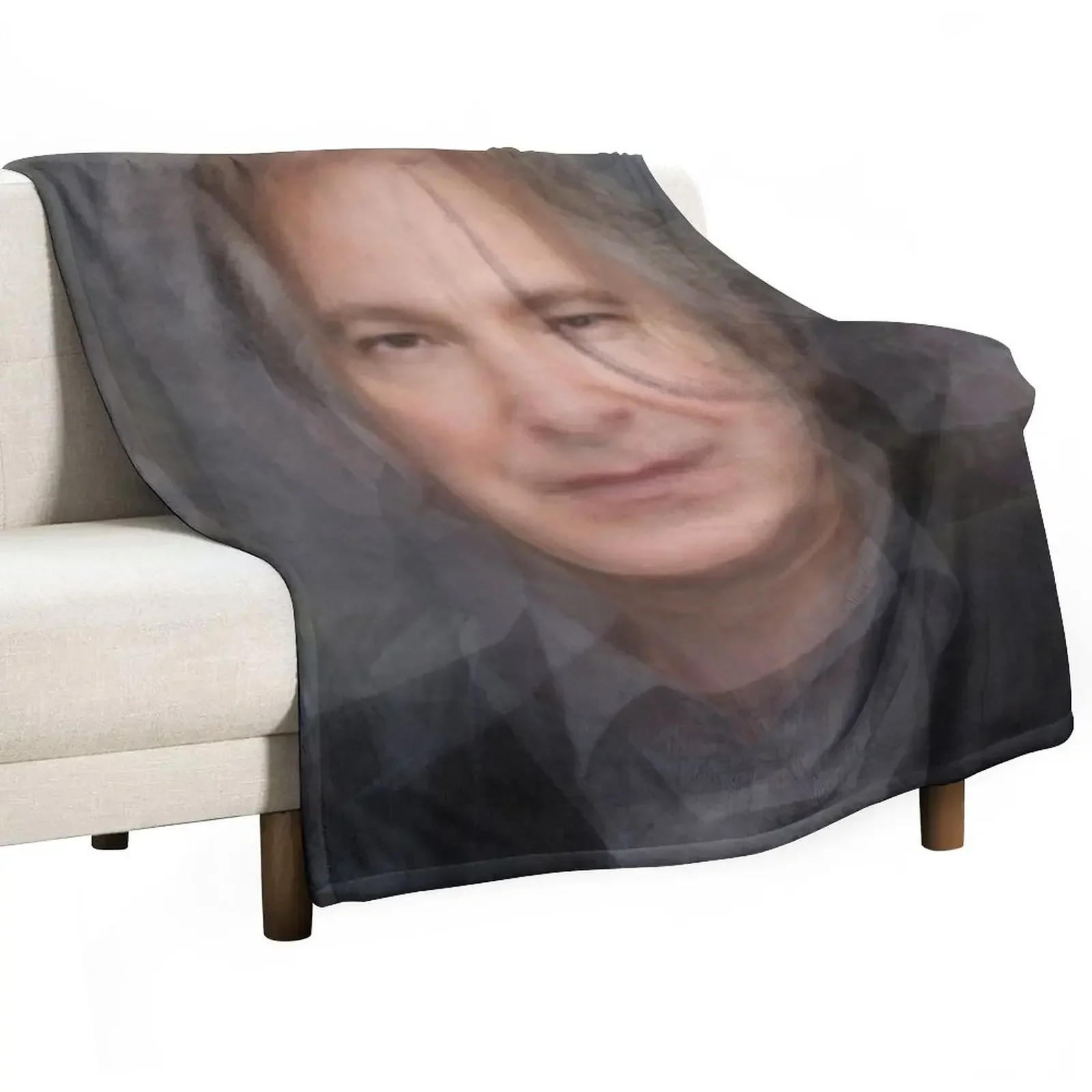 New Alan Rickman Severus Snape Portrait Overlay Throw Blanket Flannel Fashion Sofas Blankets For Baby Soft Big Blankets