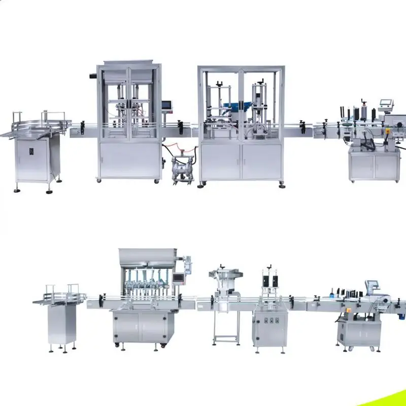 Spares Or Customize Cost Of Filling Machines Capping Labeling Automatic Working Line Bottle Packing Machine