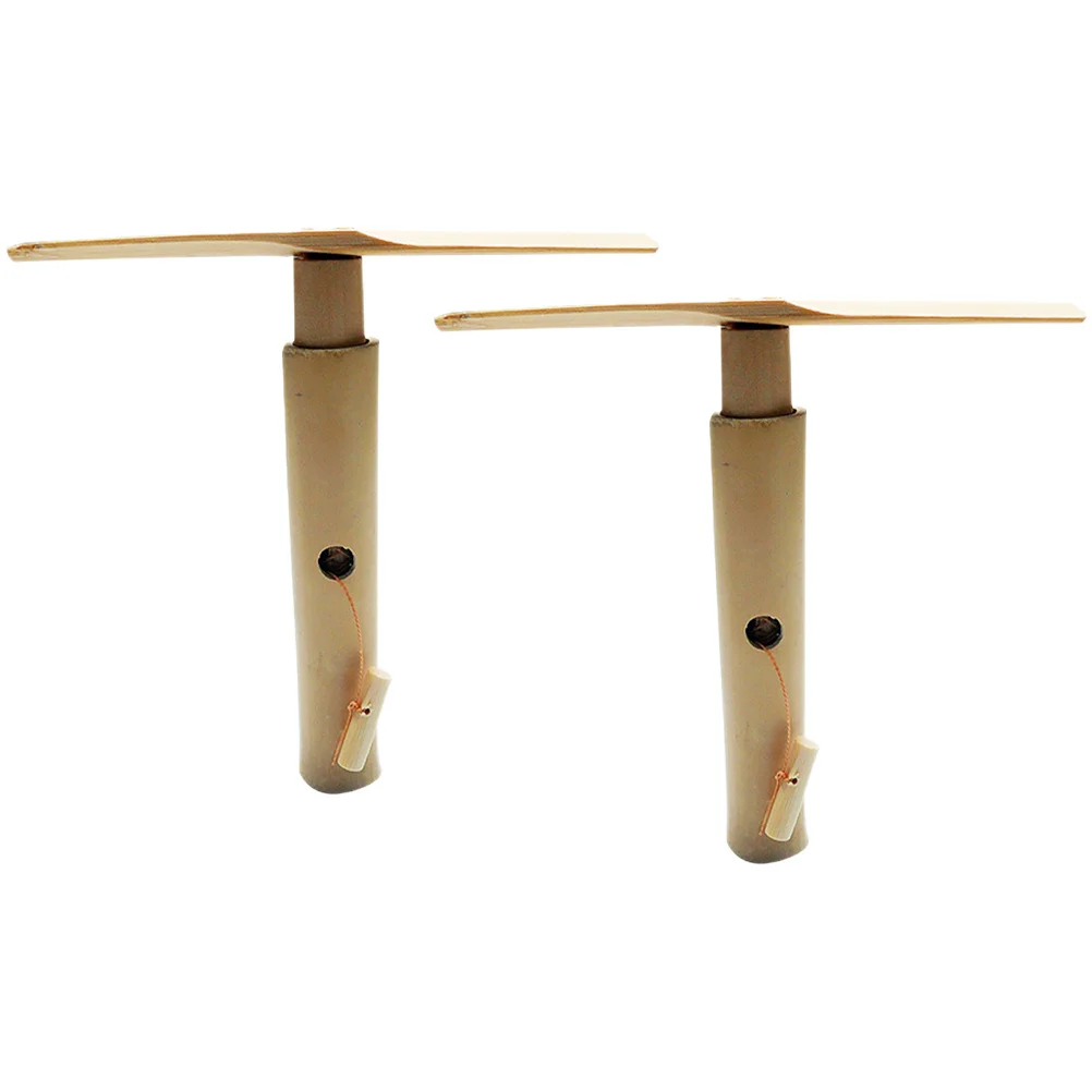 2개입 대나무 잠자리 끈 놀이 창의적인 야외 인터랙티브 어린이 장난감 운동 레크리에이션 정원 파티 선물