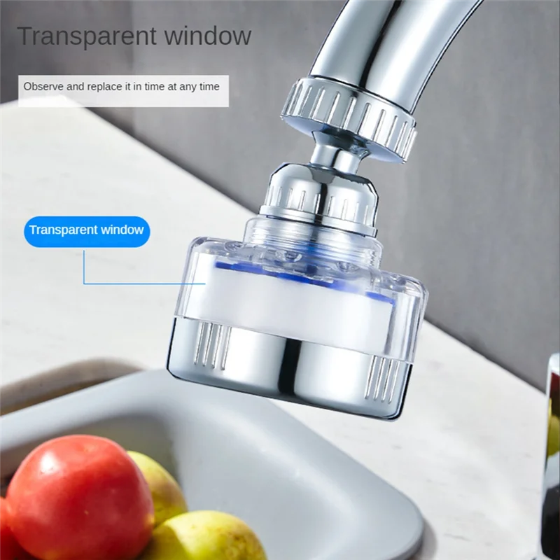 Spoelbak Waterfilter Kraan, Kraan Filter,360 ° Draaiende Kraan Filters Zuiveraar Kraan Filtratie Voor Thuis Badkamer & Keuken