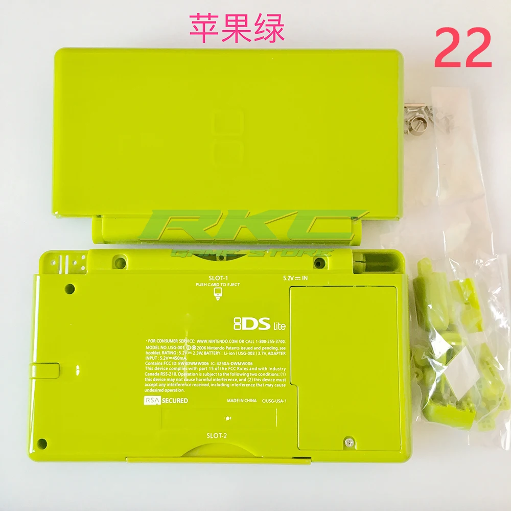 جديد شل الإسكان غلاف ل NDSL الإسكان شل استبدال شل ل نينتندو DS لايت DSL NDSL NDS لايت وحدة التحكم مع زر