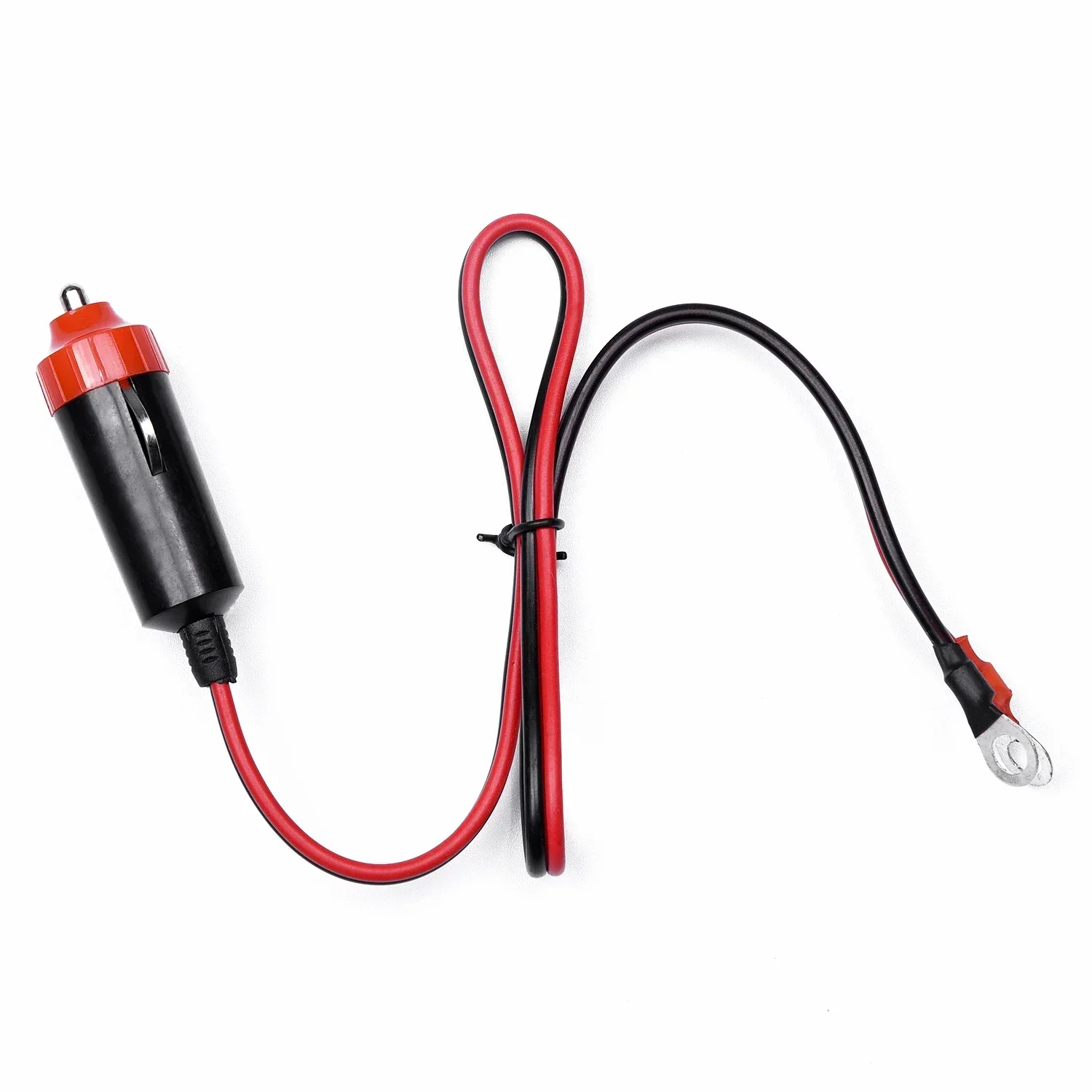 1x Car 10A Male Plug Cigarette Lighter Adapter Power Supply Cord With 50cm Cable Wire Apply To Cigarette Lighter Socket