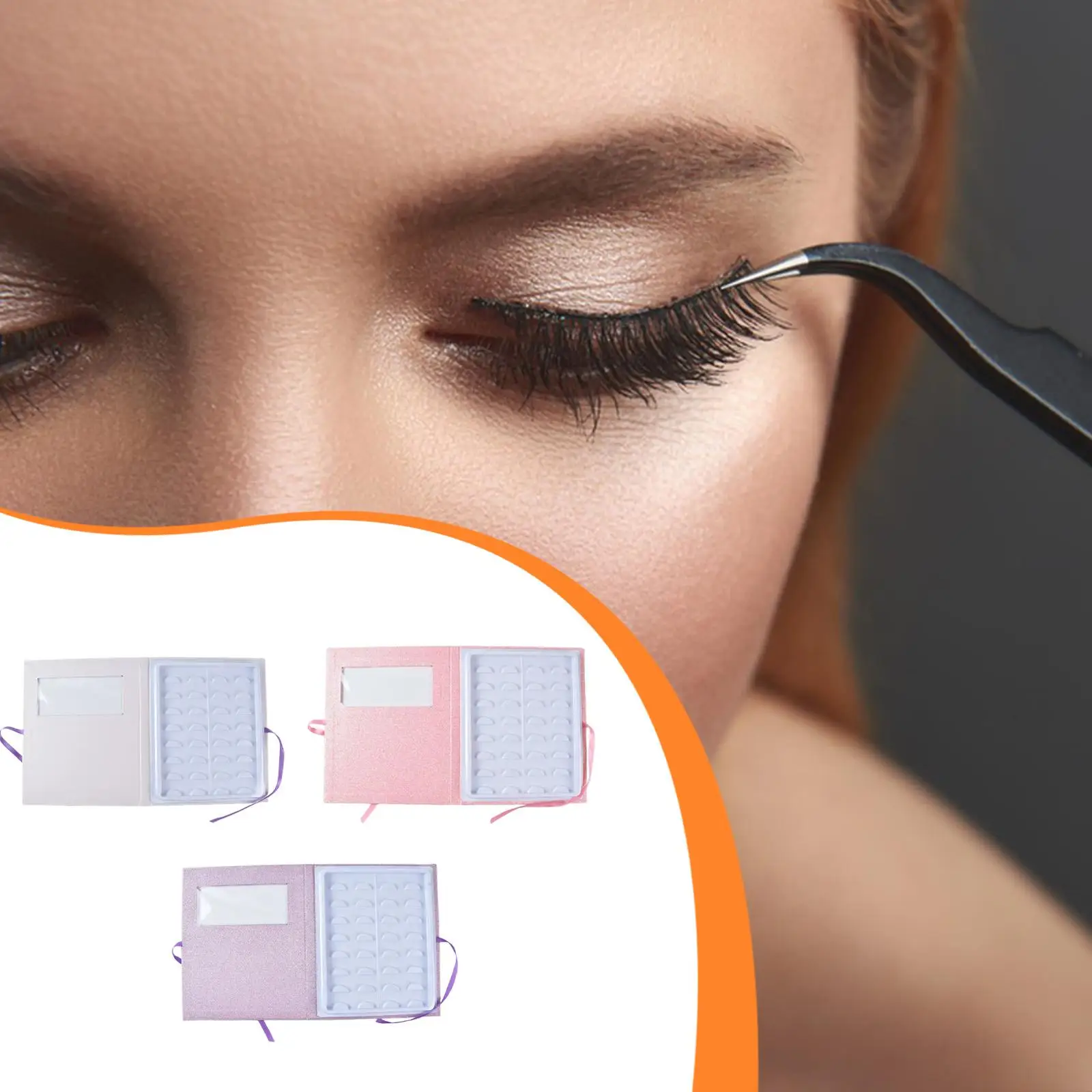 

Органайзер для хранения ресниц, многоразовый футляр-держатель, контейнер для ресниц большой вместимости для декора студии по наращиванию ресниц