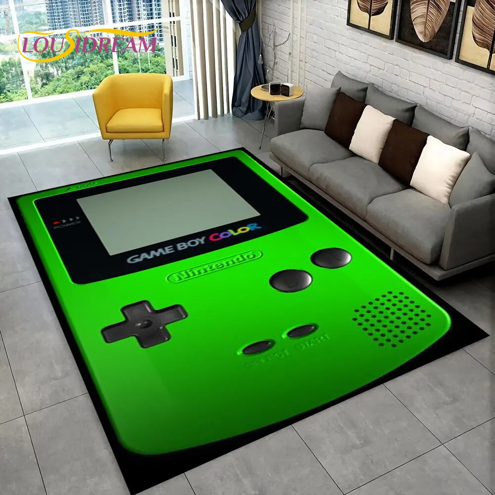 Retro Game Console Game Boy GBA  Area Rug,Carpet Rug for Home Living Room Children Bedroom Sofa Doormat Decor,Non-slip Floor Mat