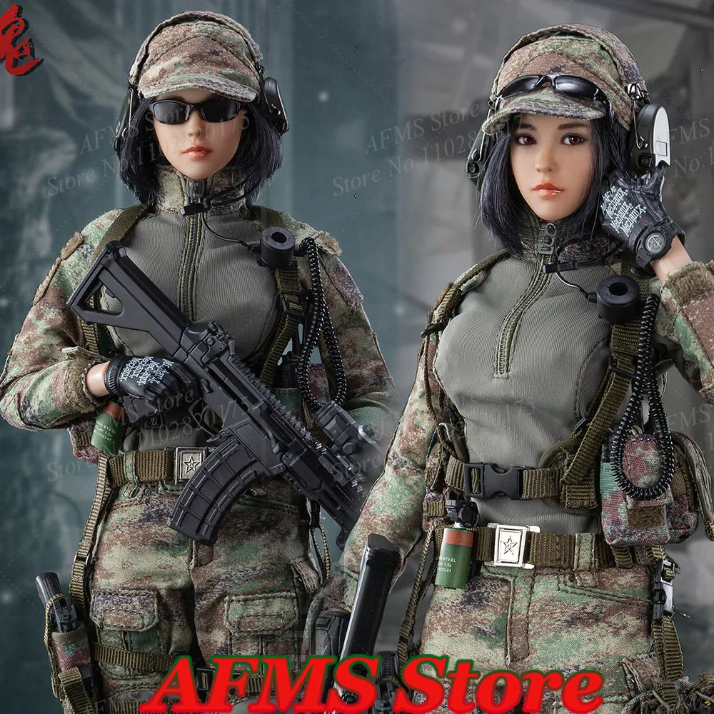 FLAGSET 73050 1/6 Scale Collectible Figure Niya Precision Shooter Military War Full Set 12 inch Women Soldier Action Figures Toy