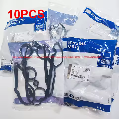 10PCS Engine Valve Cover Gasket Set 55354237 For Chevrolet Cruze Aveo Aveo5 Sonic Captive Opel Saturn Astra Pontiac G3 Vauxhall