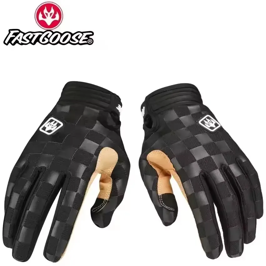 FASTGOOSE Retro Rider Motocross Racing Gloves Moto BMX ATV MTB Off Road Motorcycle Mountain Bike Gloves Cycling Competitio Glove image 3