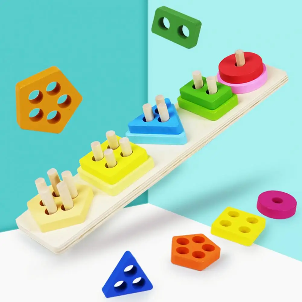 Educational Stacking Toy for Toddlers Wooden Sorting Toy Fun Learning Game for Toddlers decoración hogar