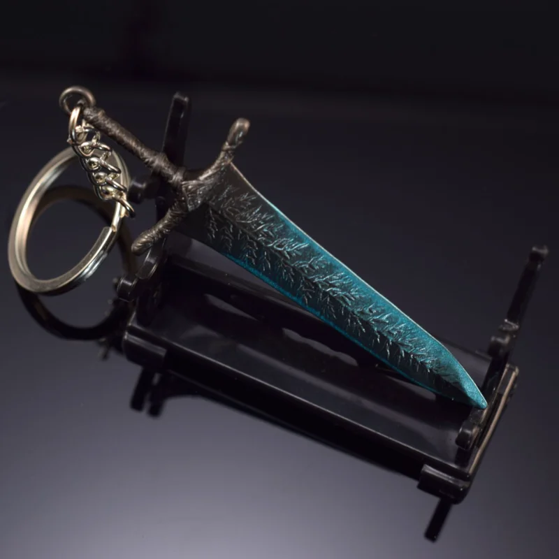 Disponibile 10 cm Anime NIGHTREIGN Dark Moon Greatsword Gioco Periferico Spada non affilata Modello di arma con regalo in pelle